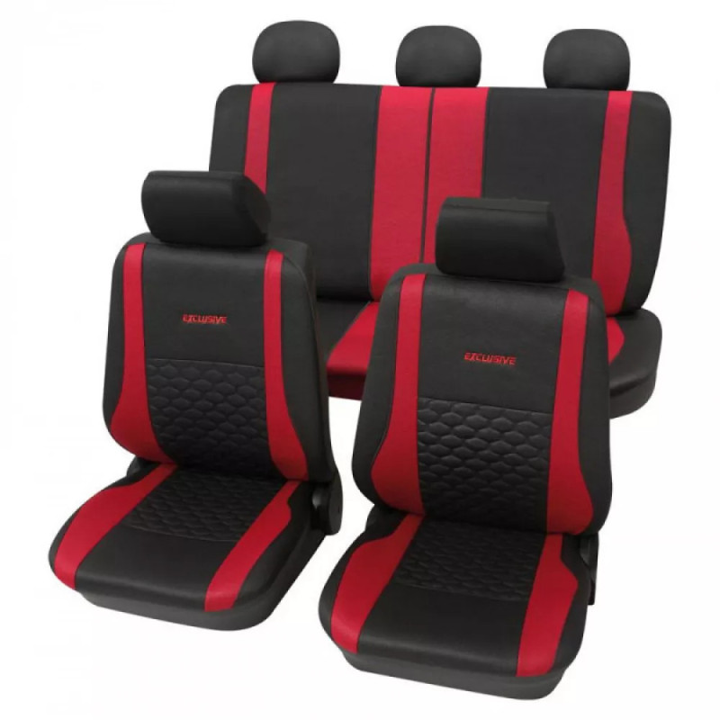 Car seat cover Exclusive Black /  Red