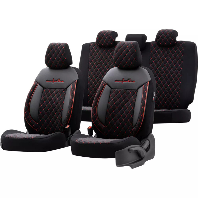 Car seat cover CMV-231 Black / Red