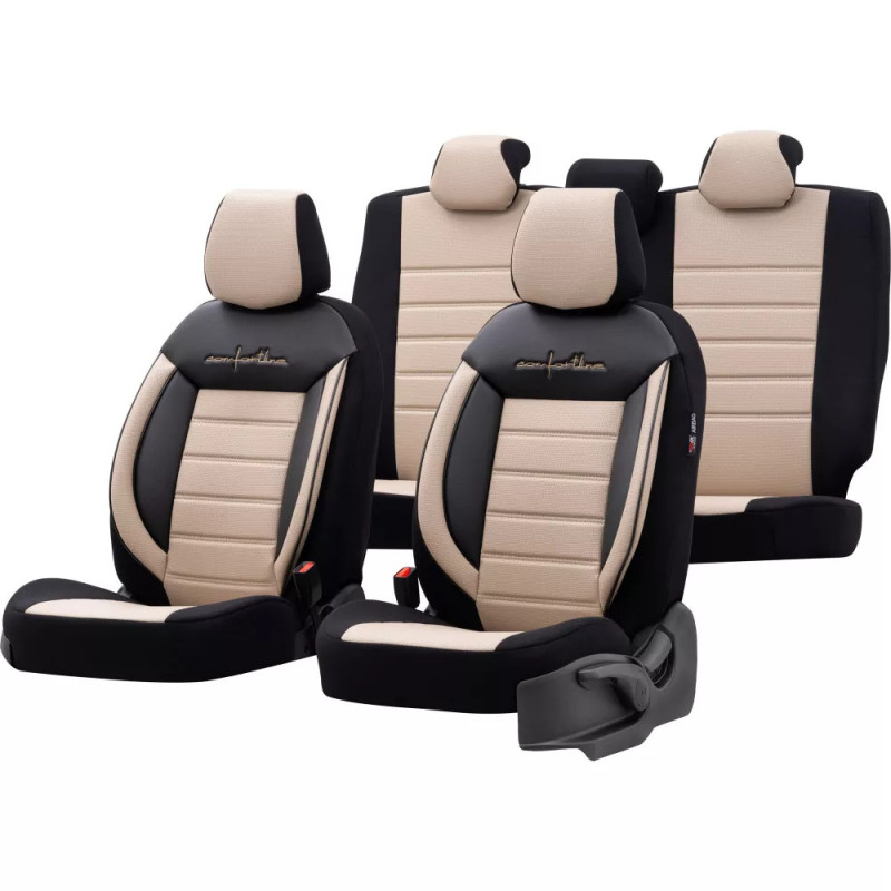 Car seat cover CMF213 Beige / Black