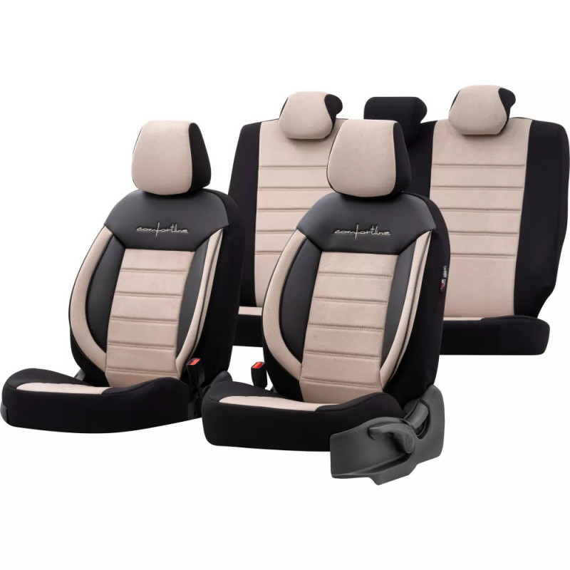 Car seat cover CMF216 Beige / Black