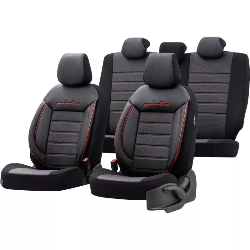 Car seat cover CMF215 Black / Red