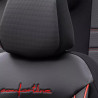 Automašīnas sēdekļa pārvalks CMF215 Melns / Sarkans