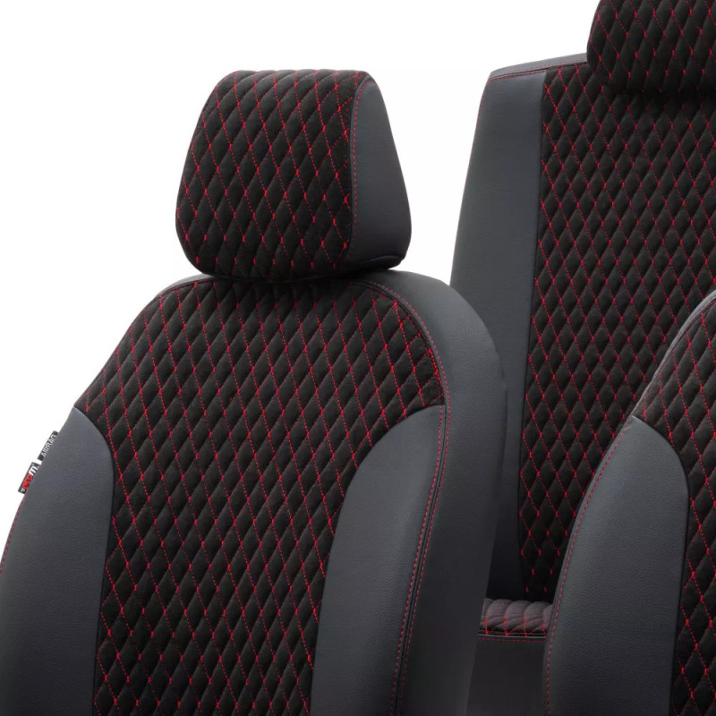 Car seat cover VIP54-LS-101 Black / Red