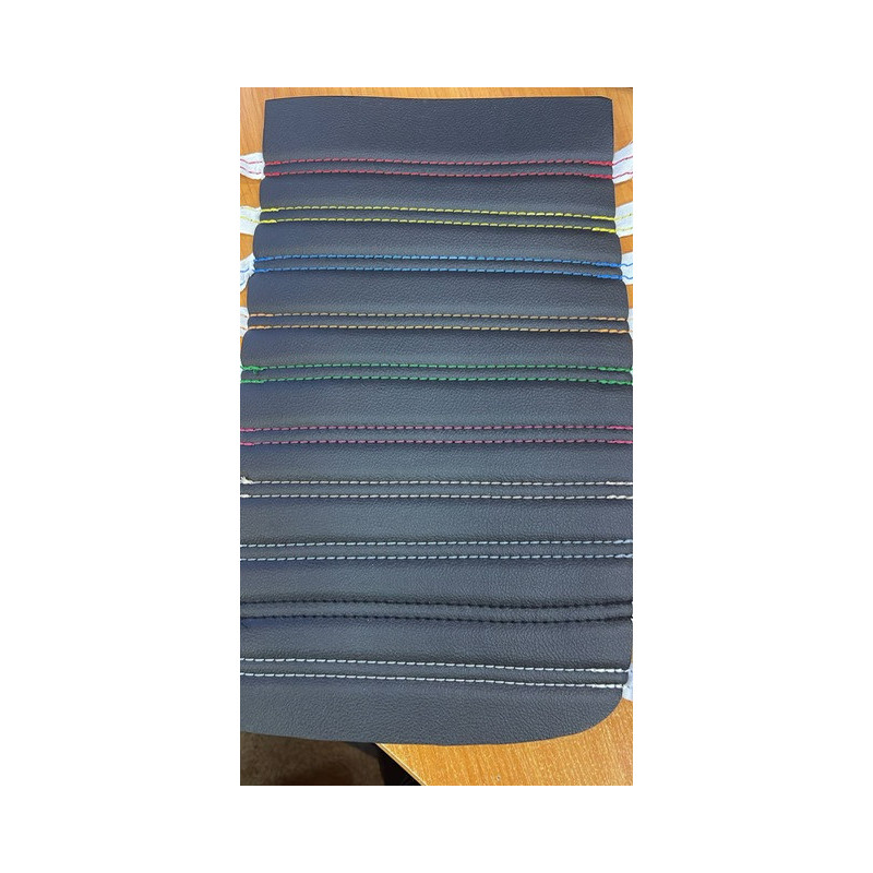 Car seat cover black leatherlook / beige alkantara