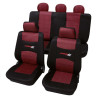 Car seat cover  Carbon Black / red