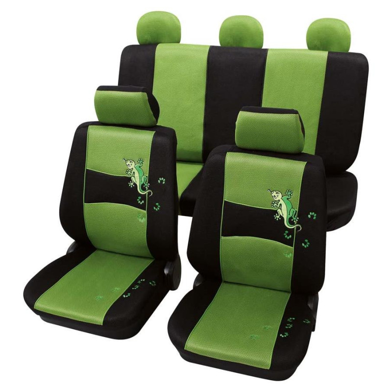 Car seat cover Gecko Black / Green